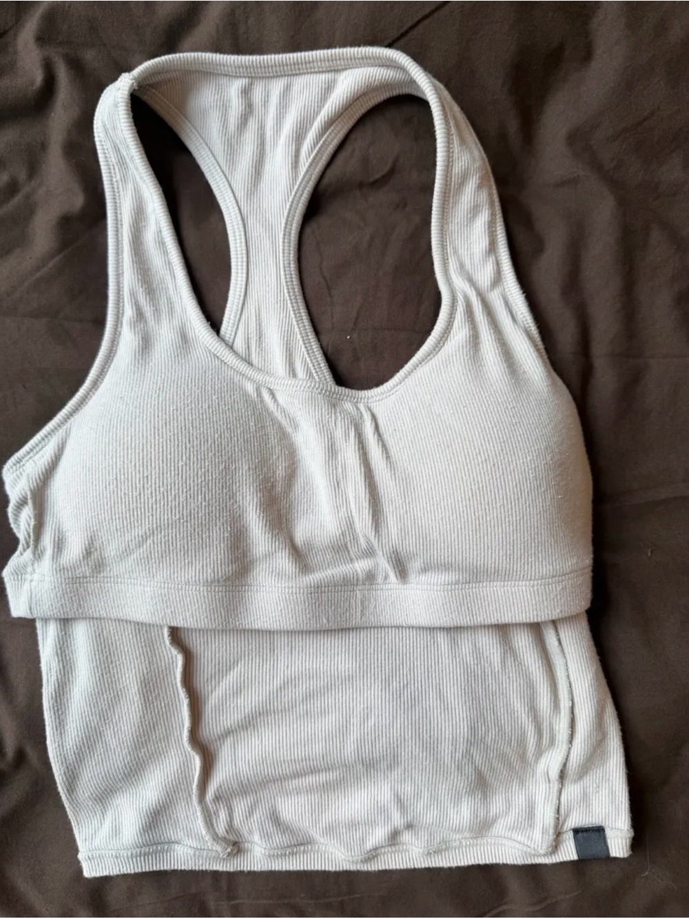 Oner activewear Women's Ribbed Racerback Tank Top - Picture 4 of 5